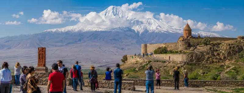 Armenia Caucasus tour packages — Yerevan ancient monasteries and Mount Ararat views planned by Piccola Travel, a Miami travel agency.