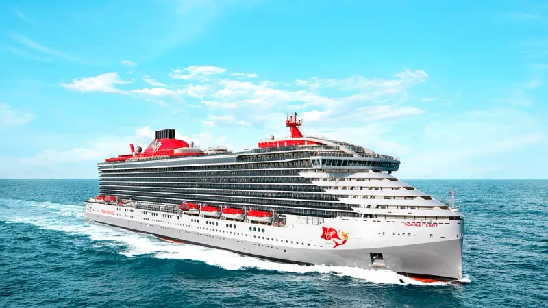 Virgin Voyages cruise at high seas, an adults-only cruise to the Caribbean, planned and booked by Piccola Travel, a cruise travel agency in Miami, Florida.