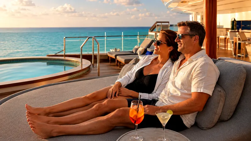Adults-only cruise vacation packages for couples and honeymoons planned by Piccola Travel, a bilingual cruise travel agency in Miami.