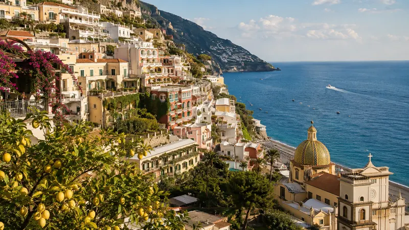 The cliffside village of Positano on Italy's Amalfi Coast